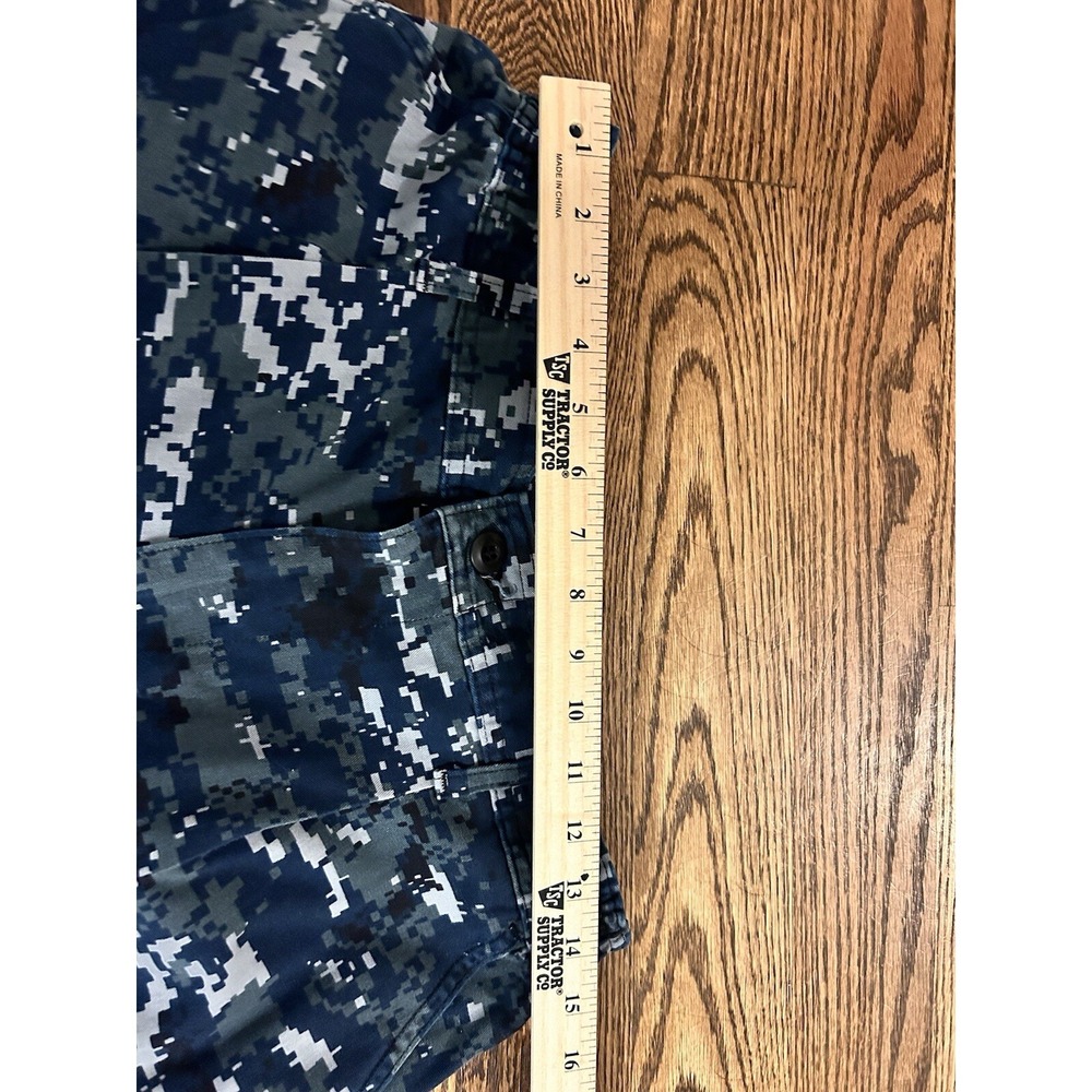 NAVY USN SMALL REGULAR TROUSER WORKING UNIFORM PANTS BLUE DIGITAL USGI "GREGG" - Picture 8 of 11